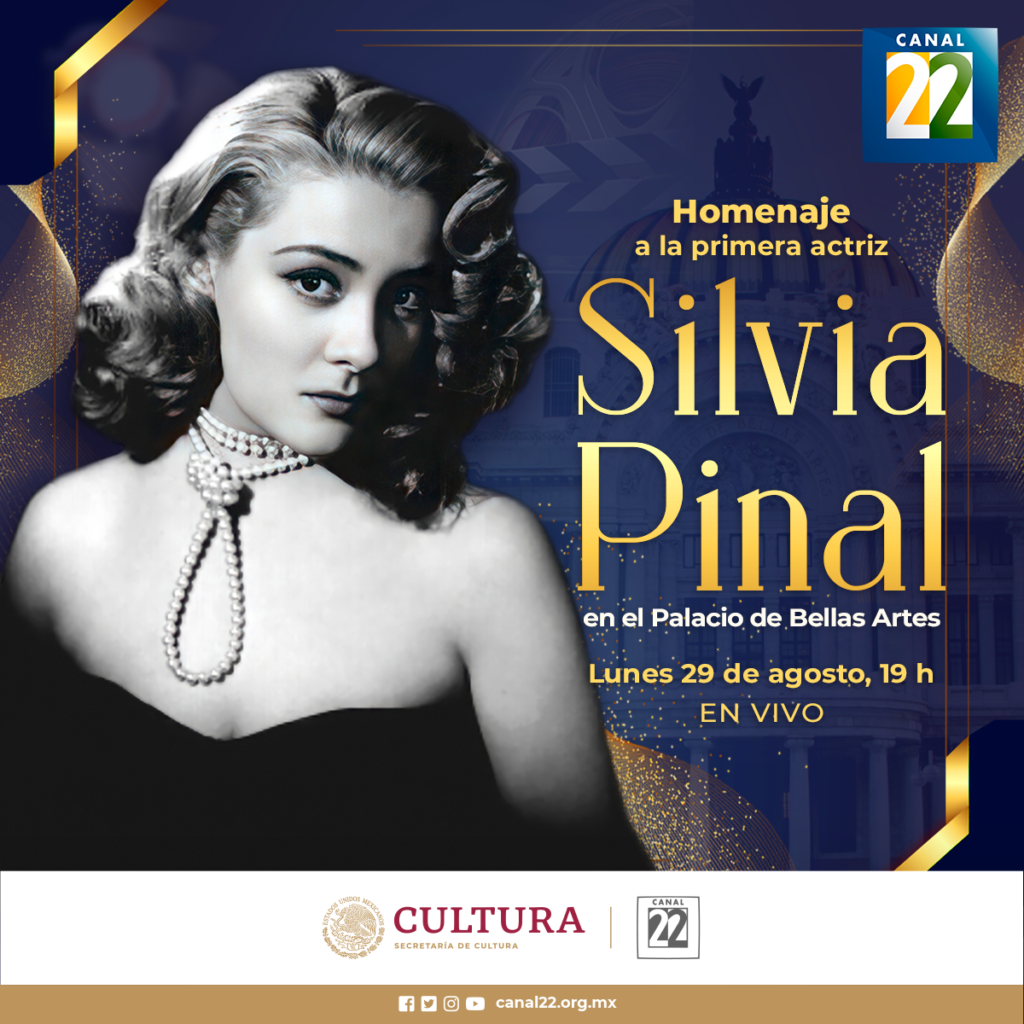 Canal 22 tendrá programación especial en homenaje a Silvia Pinal